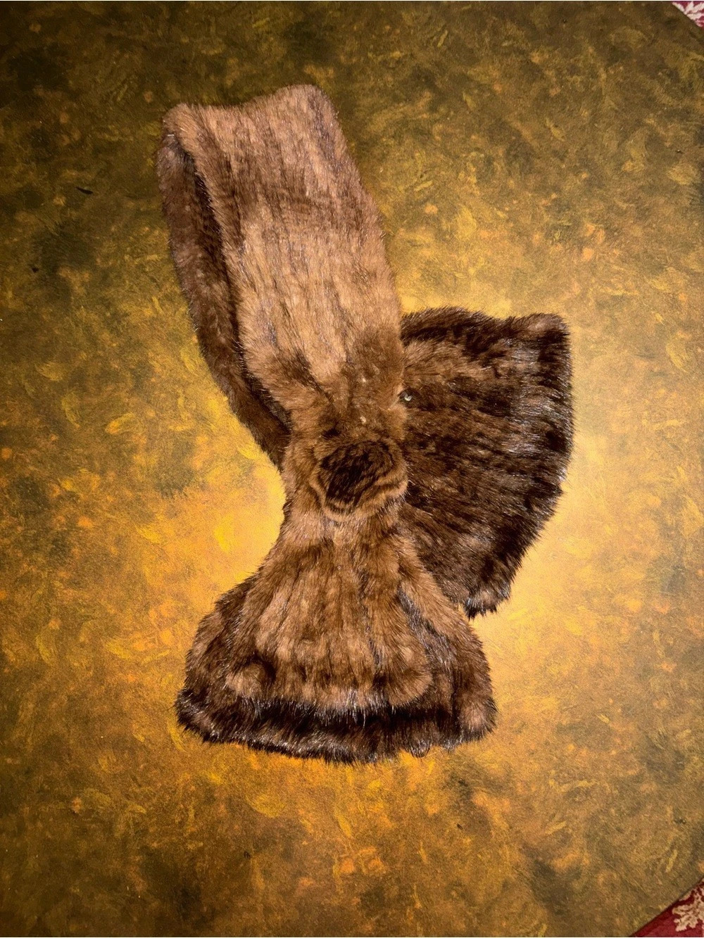 Brown bruck’s Rabbit Fur Fur Scarf